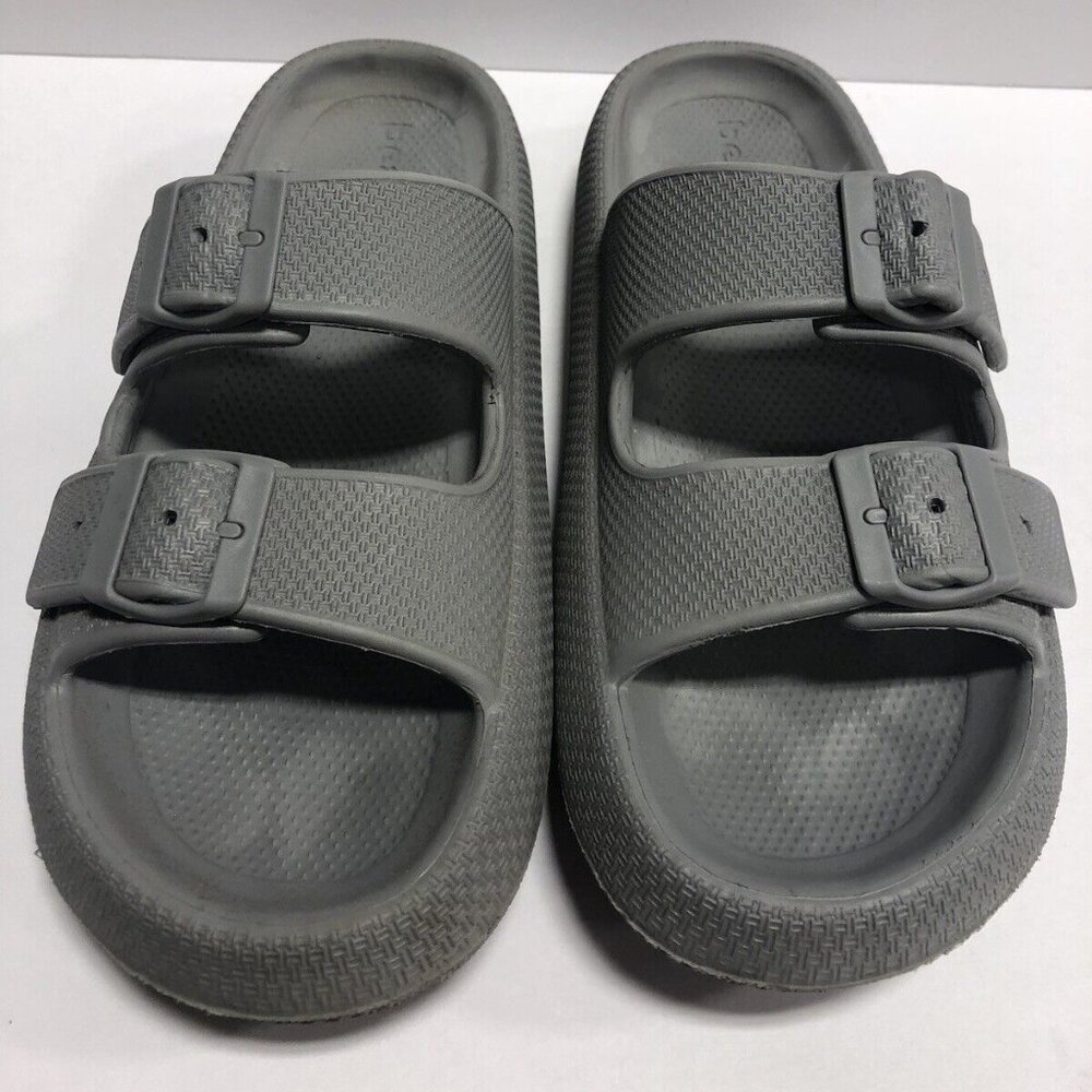 J Slides Women’s Socool Gray Sandals, Size 10m - image 3